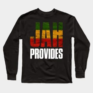 Jah Provides, Rastafarian Jamaica Long Sleeve T-Shirt